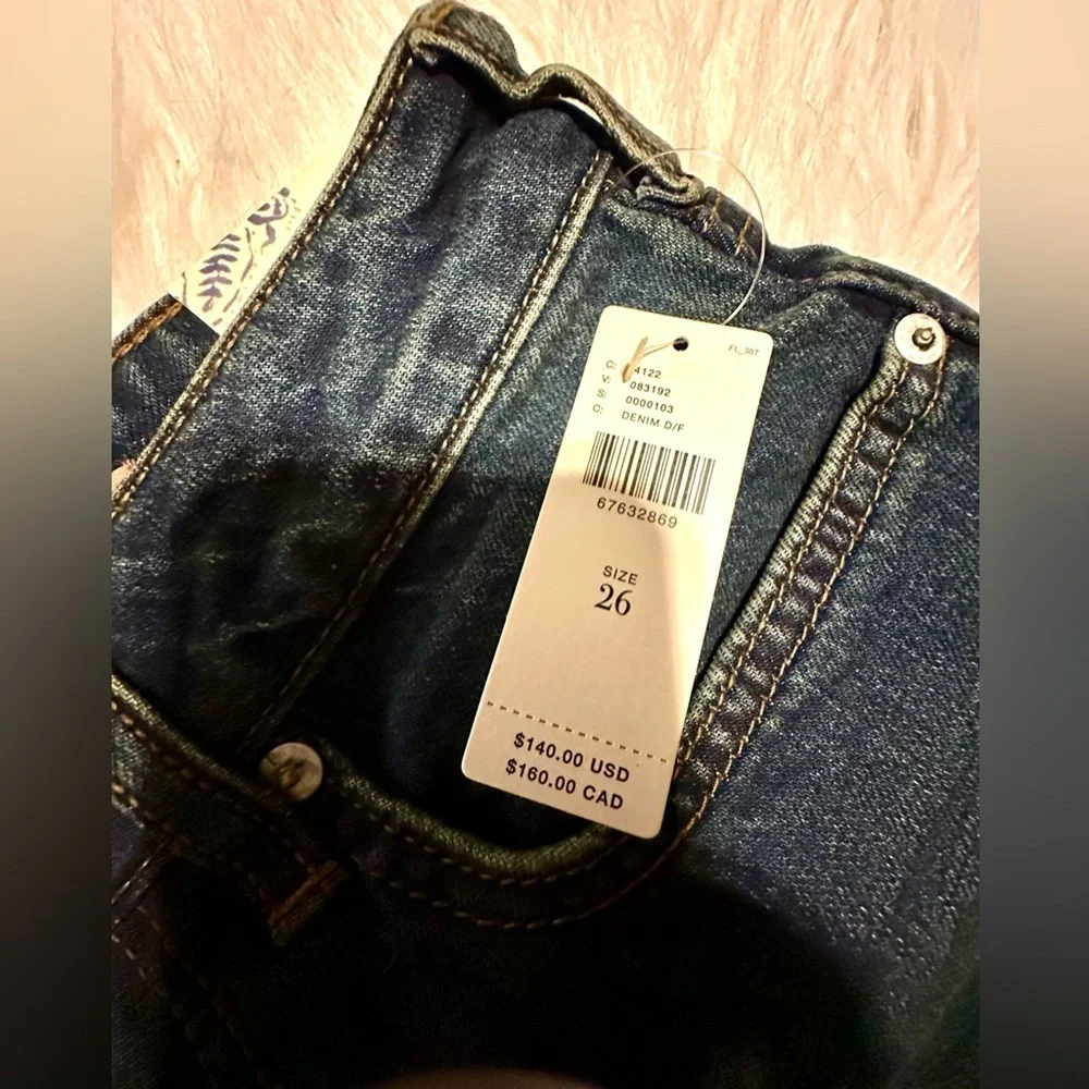 RARE Pilcro NWT Classic Ultra High-Rise Straight Jeans—26 - Picture 10 of 15